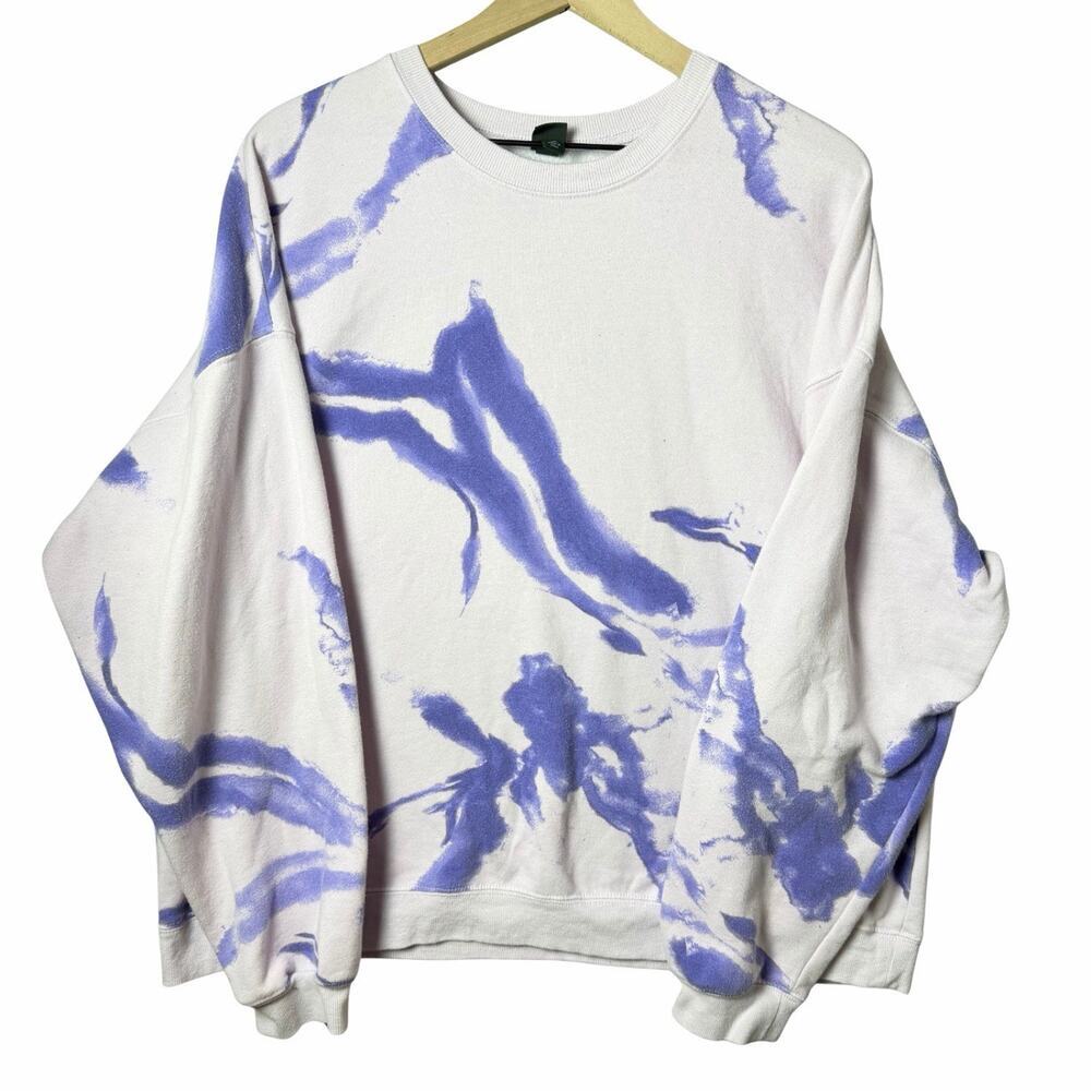 Wild Fable Sweatshirt Purple Tie-Dyed Long Sleeve Women’s Size XXL